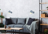 Lampa ścienna kinkiet 1X40W E27 szary mat AZURO 91-63205