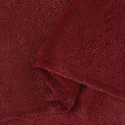 Koce narzutowe 6 pcs Bordeaux Czerwony 220 x 240 cm Polar