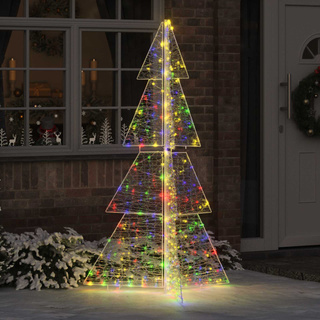 Choinka z 240 diodami LED Wielokolorowe 180 cm Akryl