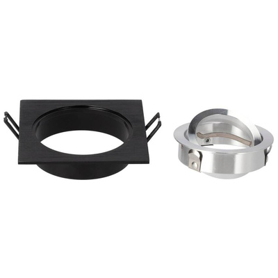 Punktowa oprawa sufitowa wpuszczana LED CERI 1 SQ Black IP20 kwadratowa czarny szlif EDO777138 EDO Solutions