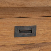 Konsola naturalny 110 x 30 x 80 cm Lite drewno teakowe