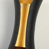 Kinkiet Abigali Black-Gold IP65 2x5W 3000K