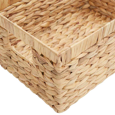 Kosze do przechowywania 3 pcs Naturalny Hiacynt wodny
