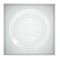 Lampa Sufitowa Candellux Lux 10-60693 Plafon 16W Led 6500K Satyna Podwójny Ring