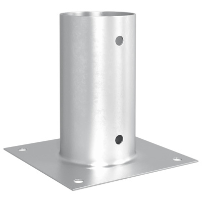 Okrągły kotwicy gruntowej 12 pcs srebrny 15 x 15 x 15 cm Metal