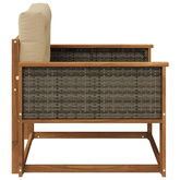 Środkowa sofa ogrodowa naturalny