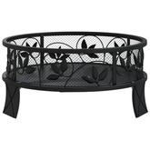 vidaXL Palenisko z pogrzebaczem, 50 cm, XXL, stal