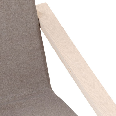 vidaXL Fotel wypoczynkowy, kolor taupe, obity tkaniną model standard