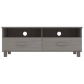 vidaXL Szafka pod TV HAMAR, jasnoszara, 106x40x40 cm, drewno sosnowe