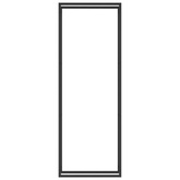 Stojak na drewno, matowy czarny, 80x28x222 cm, stalowy