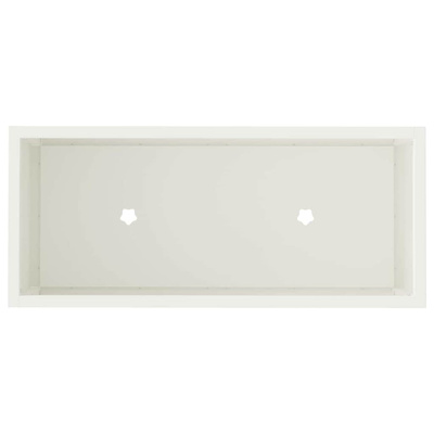 Podwyższona doniczka ogrodowa Biały 60 x 26 x 48 cm Stal