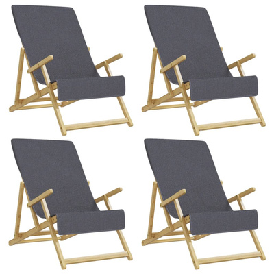 Ręczniki plażowe, 4 szt., antracytowe, 60x135 cm, 400 g/m?