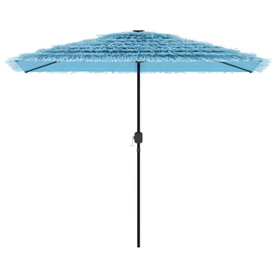 Parasol ogrodowy na stalowym słupku, niebieski, 300x200x250 cm