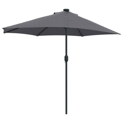 Parasolka ogrodowa Antracyt 294 x 150 x 224 cm Poliester i Stal