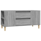 vidaXL Szafka pod TV, szary dąb sonoma, 102x44,5x50 cm