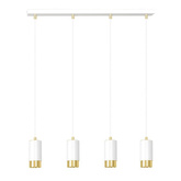 Lampa wisząca  FUMIKO 4 WH/GOLD