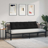 Poduszka na plecy Czarny 180 x 19 x 50 cm tkanina