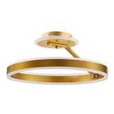 RINEUS lampa sufitowa złoty 20W LED kryształki bezbarwne  ŚREDNICA 40CM