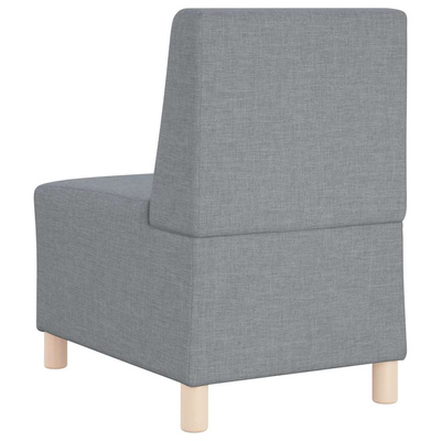 Modułowa sofa bez podłokietników 3 szt. Jasnoszary tkanina