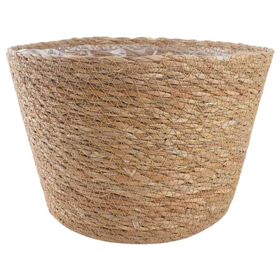 Kosze na rośliny z trawy morskiej 3 pcs naturalny ?26 x 19 cm