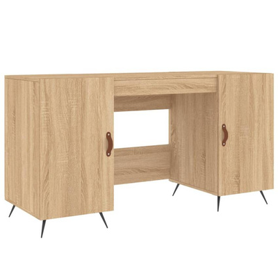 vidaXL Biurko, dąb sonoma, 140x50x75 cm, materiał drewnopochodny