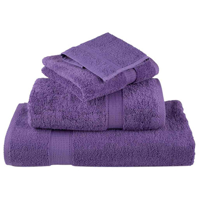Ręczniki premium SOLUND 4 szt. fioletowe, 100x200 cm, 600 g/cm?