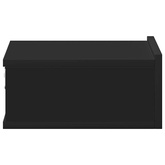 Wiszące szafki nocne, 2 szt., czarne, 40x30x15 cm