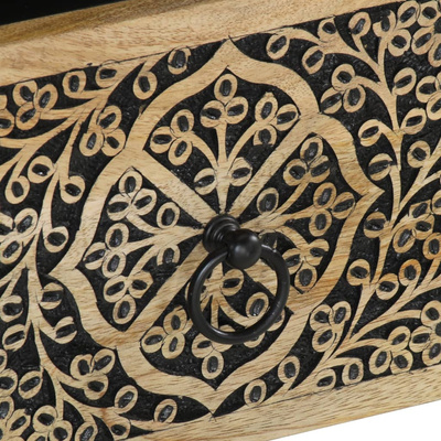 Szafka nocna, 40x33x46 cm, lite drewno mango