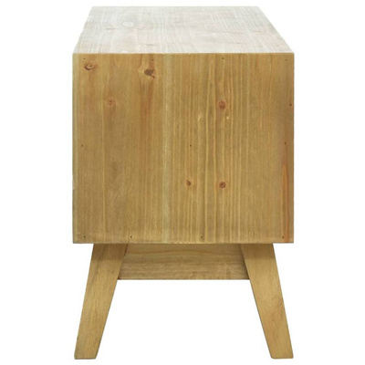 vidaXL Szafka pod TV, rzeźbiona, brązowa, 120 x 30 x 42 cm, drewno