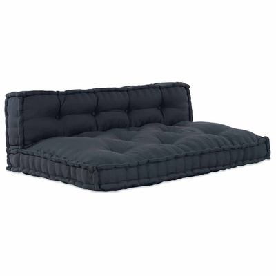 Poduszka do sofy paletowej 2 pcs antracytowy 120 x 80 x 38 cm