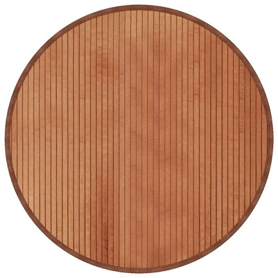 vidaXL Dywan okrągły, brązowy, 80 cm, bambusowy