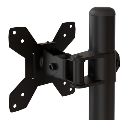na dwa monitory, czarny, stalowy, VESA 75/100 mm Stojak