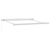 Zwijana markiza, antracytowo-biała, 3x2,5m, tkanina i aluminium