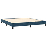 vidaXL Łóżko kontynentalne z materacem, ciemnoniebieskie, 180x200 cm