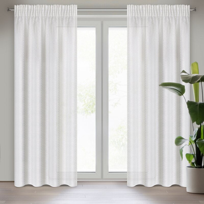 Firana Sibel biała 140x270