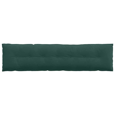 Poduszka na plecy Ciemna zieleń 200 x 50 cm Tkanina sztruksowa