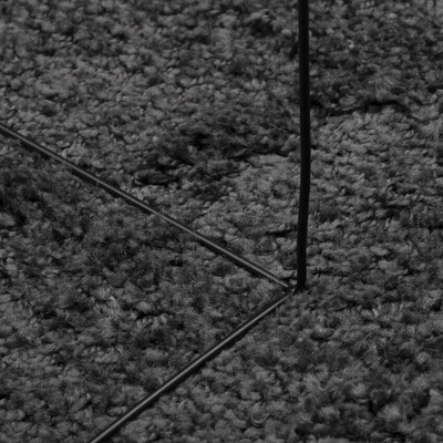 vidaXL Dywan z długim włosiem PAMPLONA, antracytowy, Ø 100 cm