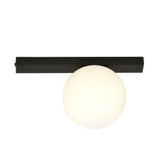 Lampa sufitowa  FIT 1 BLACK/OPAL