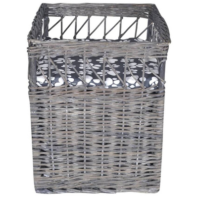 vidaXL Wiklinowy drapak dla zwierząt domek/legowisko z poduszką