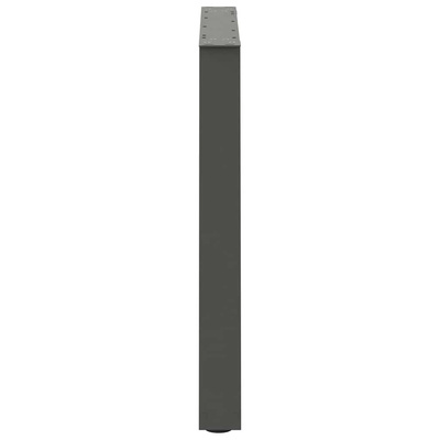 Nogi do stołu jadalnego w kształcie litery V 2 szt. Antracyt 80x(72-73,3) cm Stal