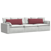 Poduszki na sofę 2 pcs Czerwone wino 120 x 40 cm tkanina