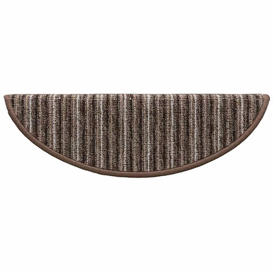 Samoprzylepne maty na schody 15 pcs Brązowy 56 x 17 x 3 cm