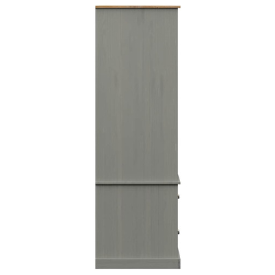 Szafa VIGO, szara, 90x55x170 cm, lite drewno sosnowe