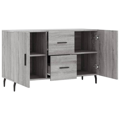vidaXL Komoda, szary dąb sonoma, 100x36x60 cm, materiał drewnopochodny