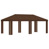Pokrycie altany 6 x 3 m brązowy Poliester 190 gsm