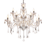 Cristallo lampa wisząca chromowy 12x40W E14 transparentny  30-30375