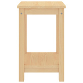 Szafka nocna, naturalne drewno, 35x30x47 cm, lita sosna