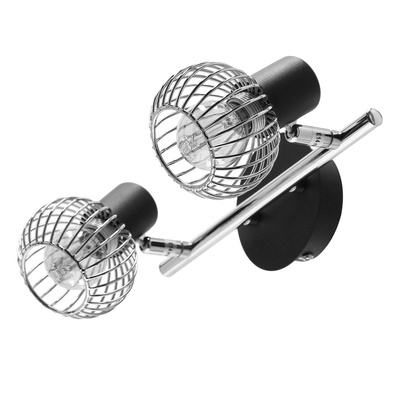 Lampa ścienna candellux oslo 92-61843 listwa e14 czarny/chrom