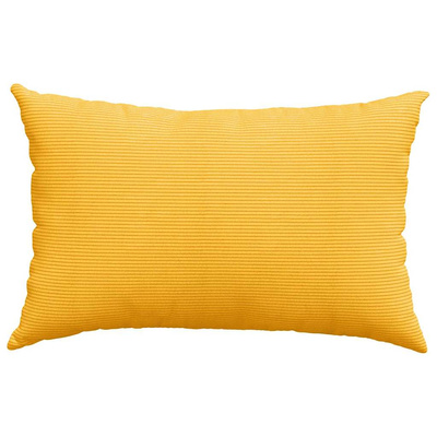 Poduszki na sofę 2 pcs Jasnożółty 60 x 40 cm Tkanina sztruksowa