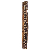 vidaXL Lustro ścienne, 60 cm, tekowe, okrągłe